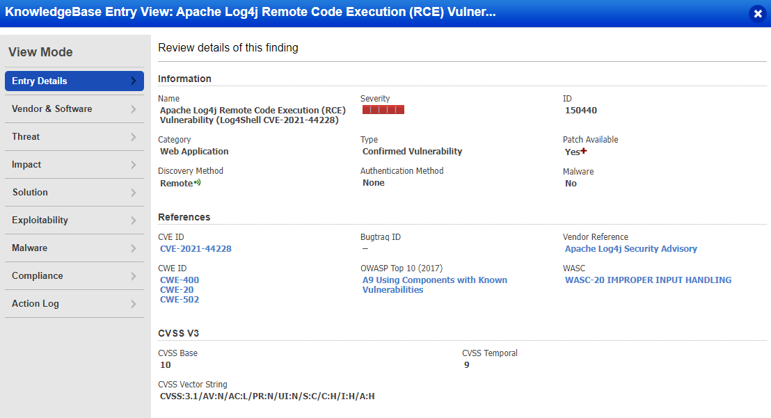 Vulnerabilitatea Log4J2 | Log4Shell